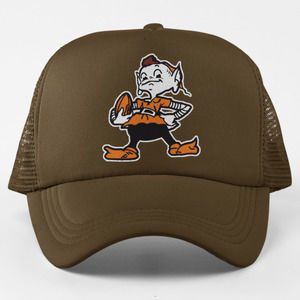 NEW Cleveland Browns 1959 Elf Mascot Trucker Mesh Snapback Hat BROWN